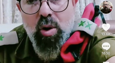 الفيديو تمثيلي للفنان الفلسطيني علاء قدوحة وليس لضابط إسرائيلي