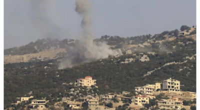 صورة قديمة وهي لقصف إسرائيلي في لبنان