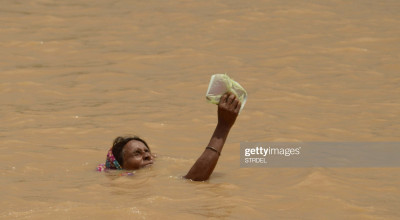 حقيقة صورة جريدة الدستور عن فيضان السودان