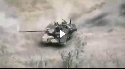 فيديو تفجير الدبابة قديم وليس من قطاع غزة
