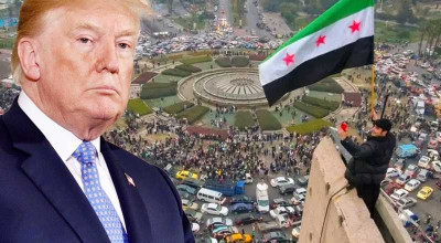 ماحقيقة منشور للرئيس الأمريكي حول سوريا وبناء برج تجاري في دمشق؟