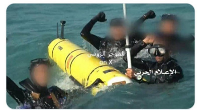صورة قديمة وليست لغواصة مسيرة استخدمها الحوثيون مؤخرًا