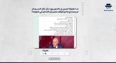 ما حقيقة تصريح «الدويري» بأن حال السودان لن ينصلح ما لم تتوقف مصر عن التدخل في شؤونه؟
