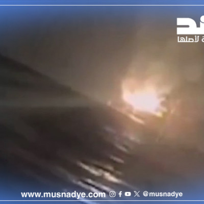 الصورة المتداولة لا تُظهر احتراق سفينة "جالاكسي ليدر" بل توثق إطلاق نار على منصة الغاز الروسية بيوتر جودوفاليتس