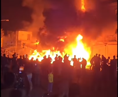 ربط خاطئ لمقطع فيديو يوثق حريقًا في سوريا على أنه في القدس