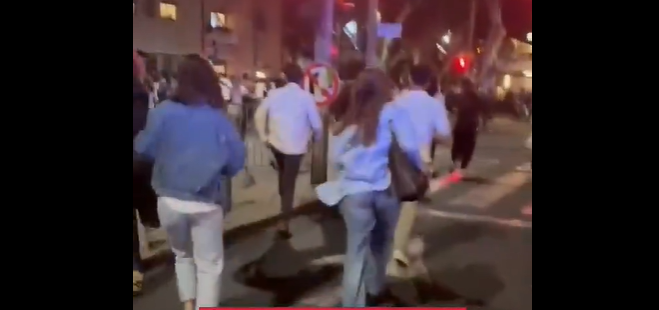 ربط خاطئ لفيديو قديم على أنها لهروب جماعي نتيجة الصاروخ اليمني الأخير الذي استهدف الاحتلال 